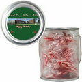Clear Plastic Paint Can Pail with Candy Canes
